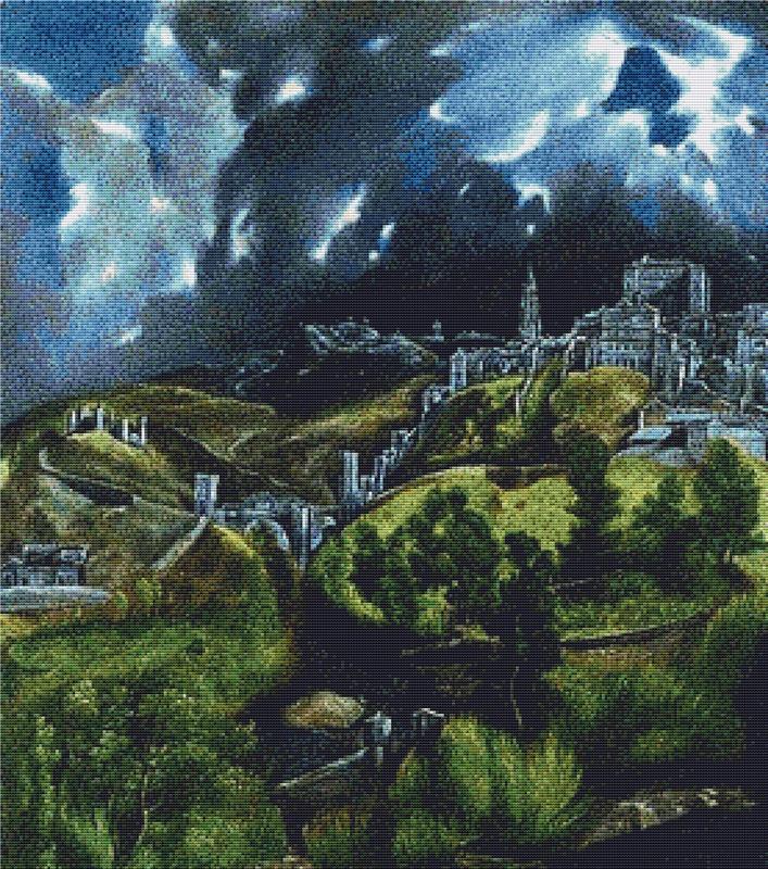 View Of Toledo - X Squared Cross Stitch