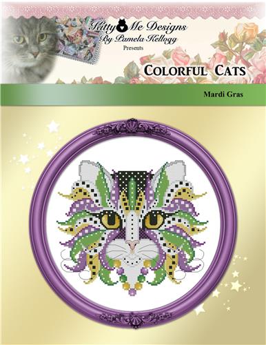 Colorful Cats: Mardi Gras - Kitty & Me Designs