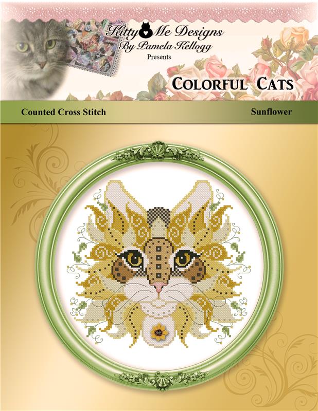 Colorful Cats: Sunflower - Kitty & Me Designs