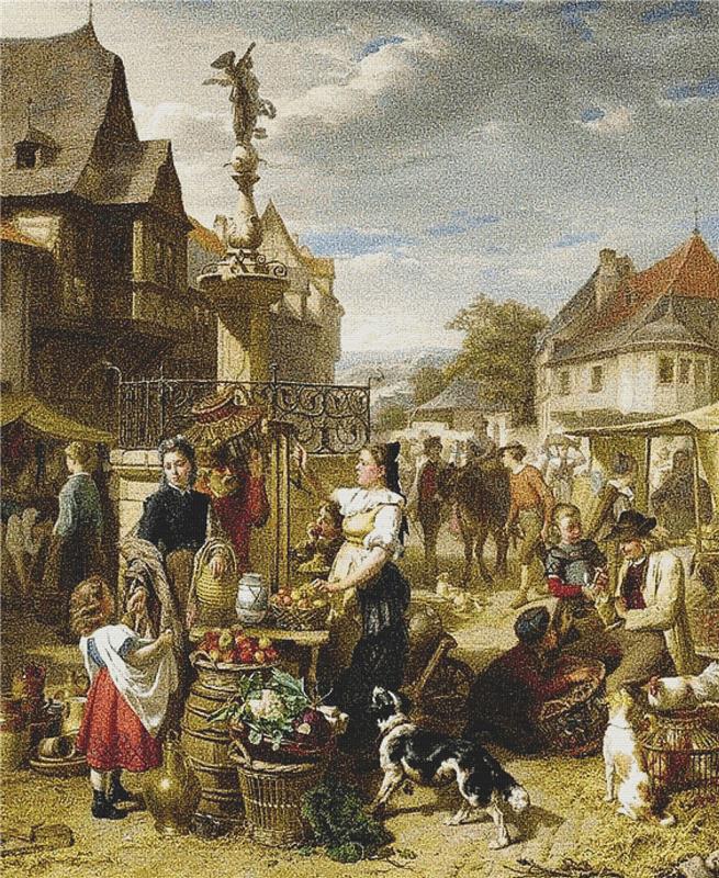 Market Day - X Squared Cross Stitch
