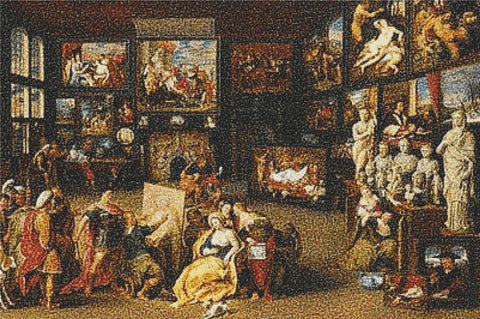 Alexander The Great Visiting The Studio Of Apelle - X Squared Cross Stitch