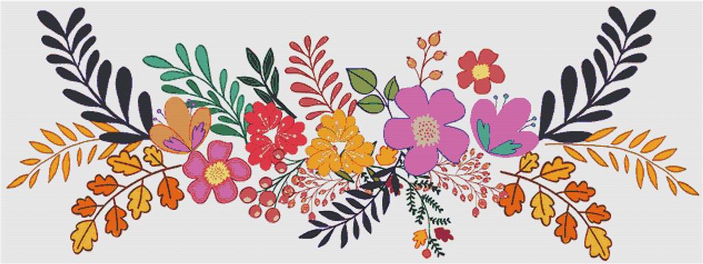 Autumn Prosperity Bouquet - X Squared Cross Stitch