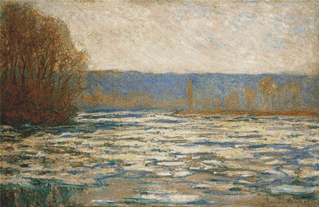 Débâcle de la Seine - X Squared Cross Stitch