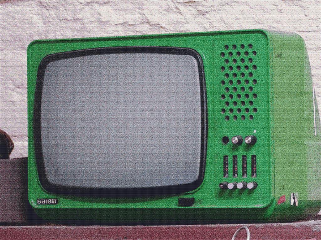 Old TV - X Squared Cross Stitch