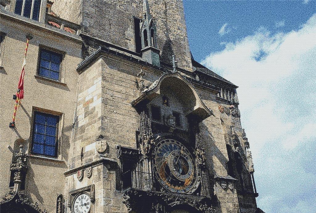 Astronomical Clock IV - X Squared Cross Stitch