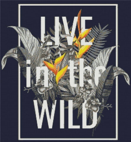 Live In The Wild - X Squared Cross Stitch