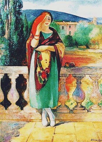 Girl With A Fan - X Squared Cross Stitch
