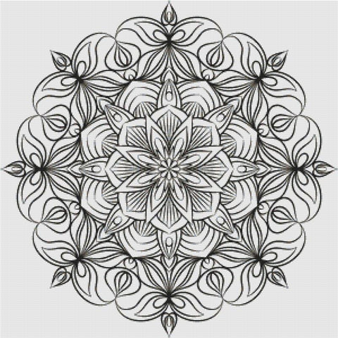 Vintage Ornamental Mandala - X Squared Cross Stitch