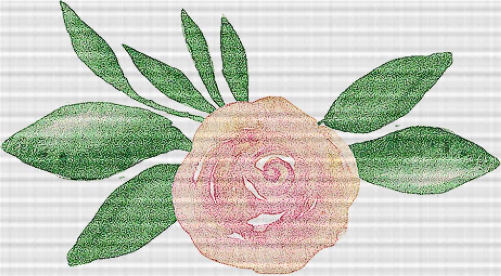 Summer Watercolour Flower - X Squared Cross Stitch