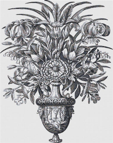 Ornamental Floral Arrangement - X Squared Cross Stitch