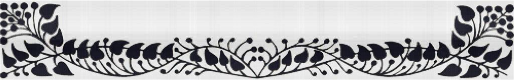Art Nouveau Divider I - X Squared Cross Stitch