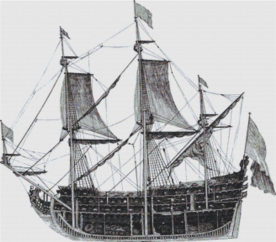 Ship Cross-Section - X Squared Cross Stitch