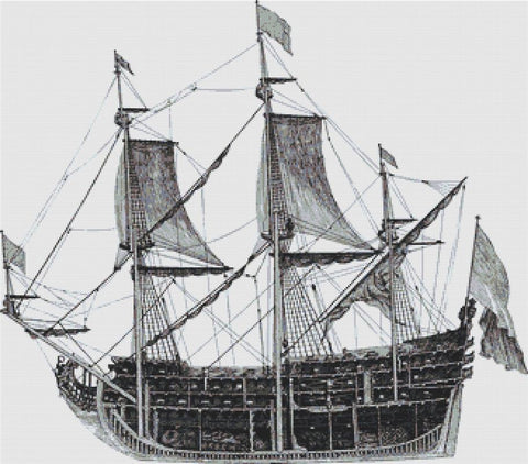 Ship Cross-Section - X Squared Cross Stitch