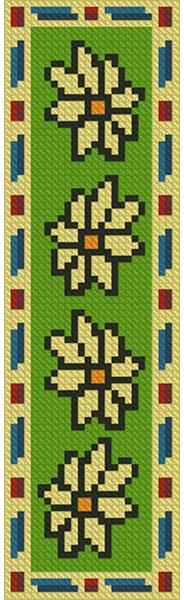 Daisy Bookmark - Artecy Cross Stitch