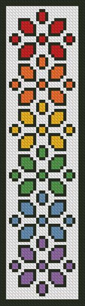 Rainbow Bookmark - Artecy Cross Stitch