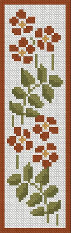 Floral Bookmark 1 - Artecy Cross Stitch