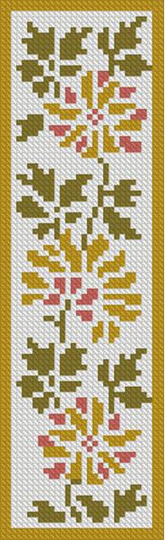 Floral Bookmark 2 - Artecy Cross Stitch