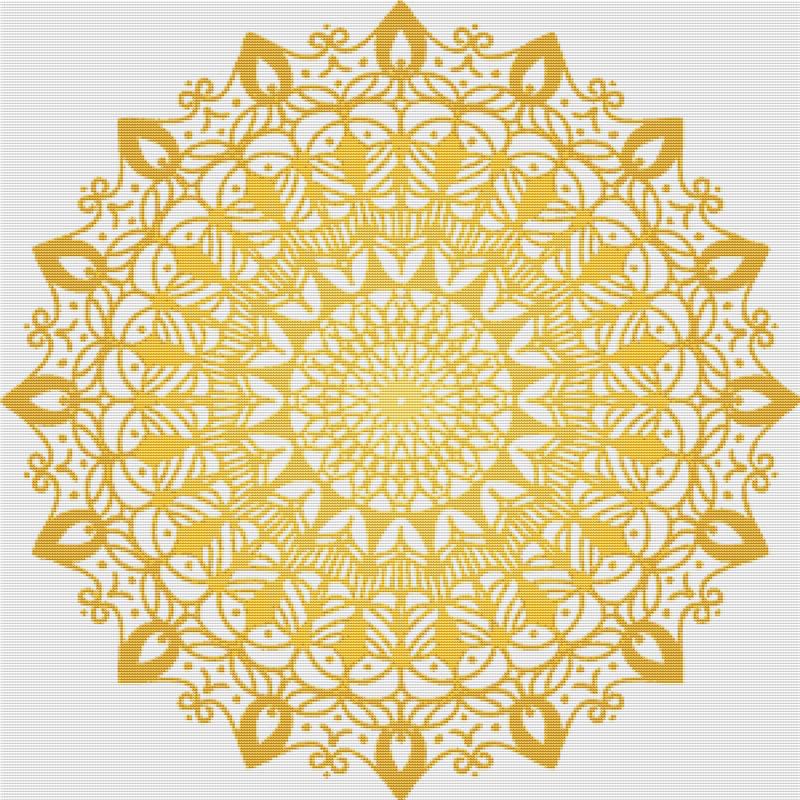 Henna Mandala - X Squared Cross Stitch