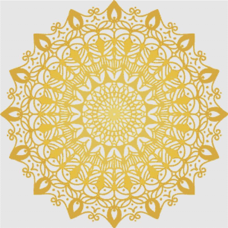 Henna Mandala - X Squared Cross Stitch