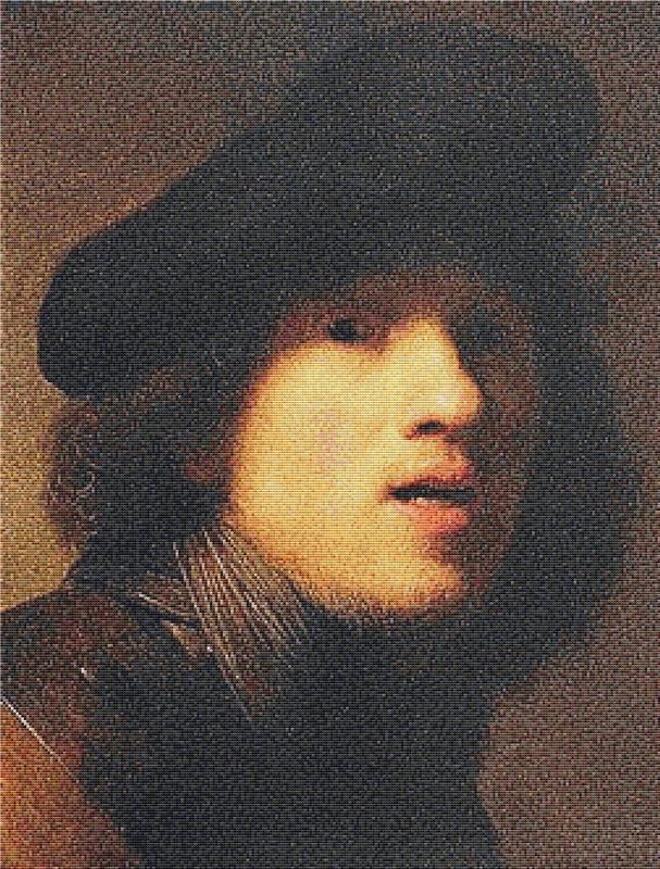 Self-Portrait With Gorget And Beret - X Squared Cross Stitch