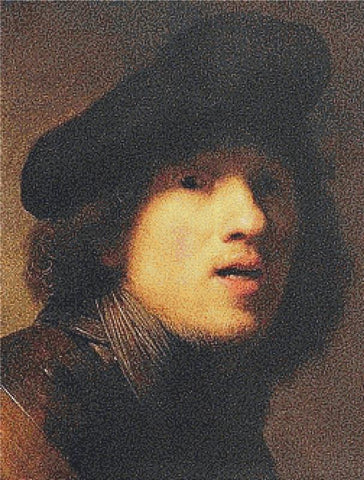 Self-Portrait With Gorget And Beret - X Squared Cross Stitch