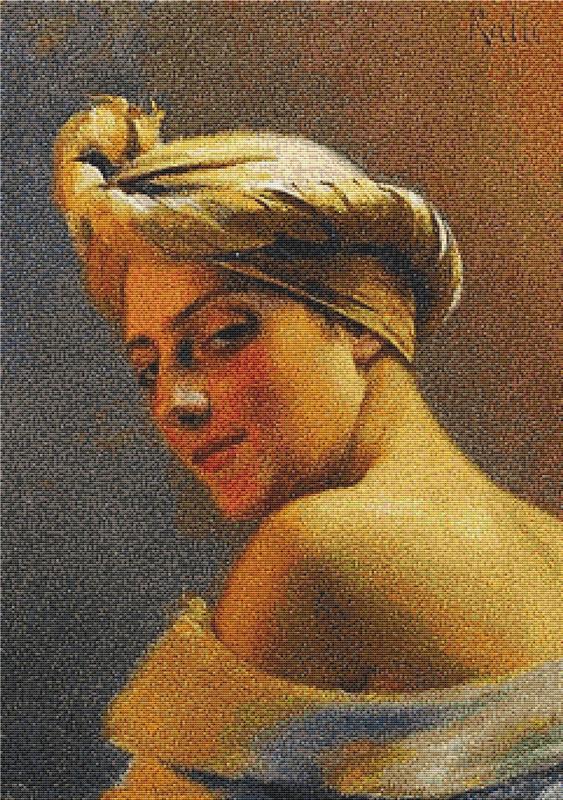 Girl With Turban - X Squared Cross Stitch