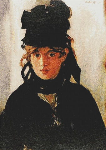Berthe Morisot With A Bouquet Of Violets - X Squared Cross Stitch