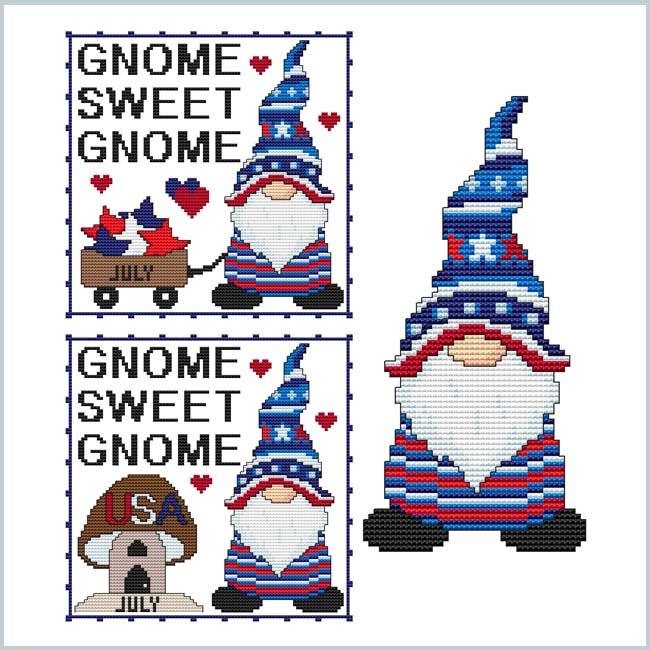 A Year Of Gnomes: July - Cross Stitch Wonders