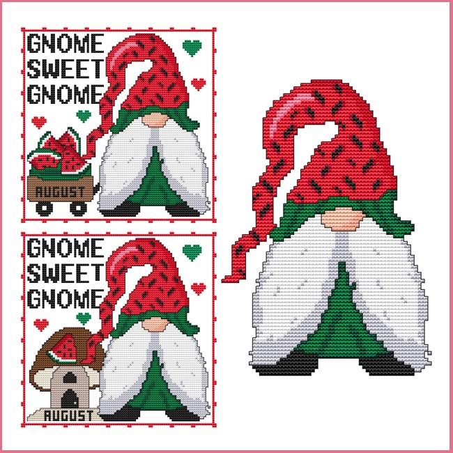 A Year Of Gnomes: August - Cross Stitch Wonders