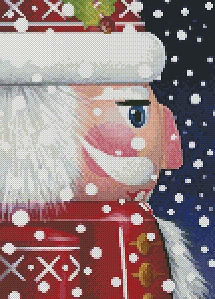 Mini Santa Nutcracker - Artecy Cross Stitch