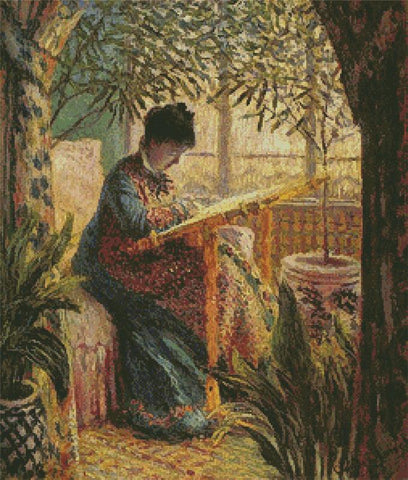 Camille Monet Embroidering: Monet - Artecy Cross Stitch