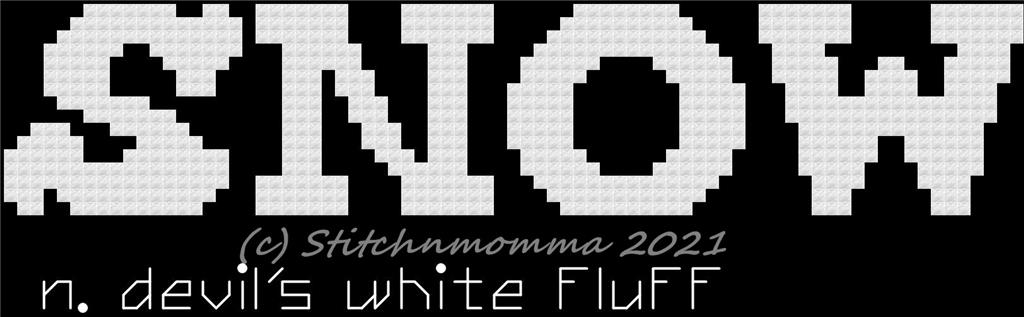 Modern Dictionary: Snow - Stitchnmomma