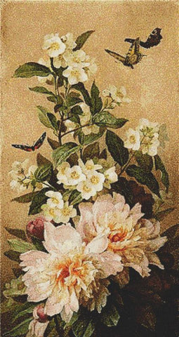 Flowers And Butterflies - X Squared Cross Stitch