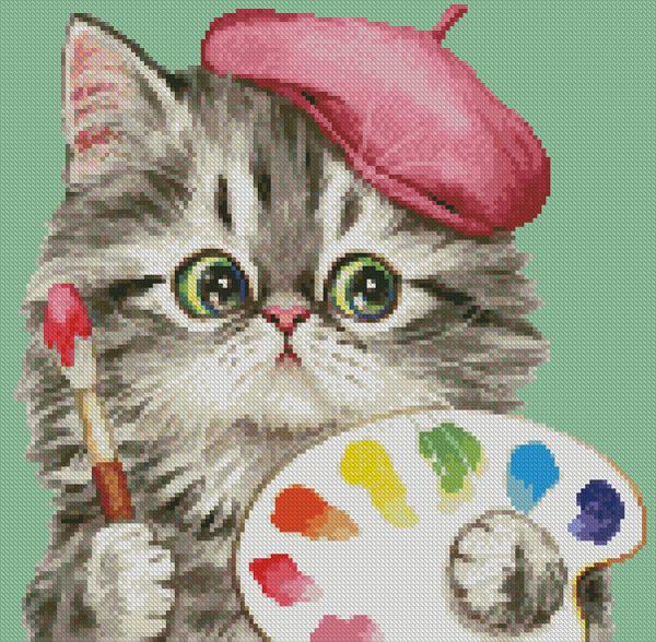 Mini Cat 85 - Artecy Cross Stitch