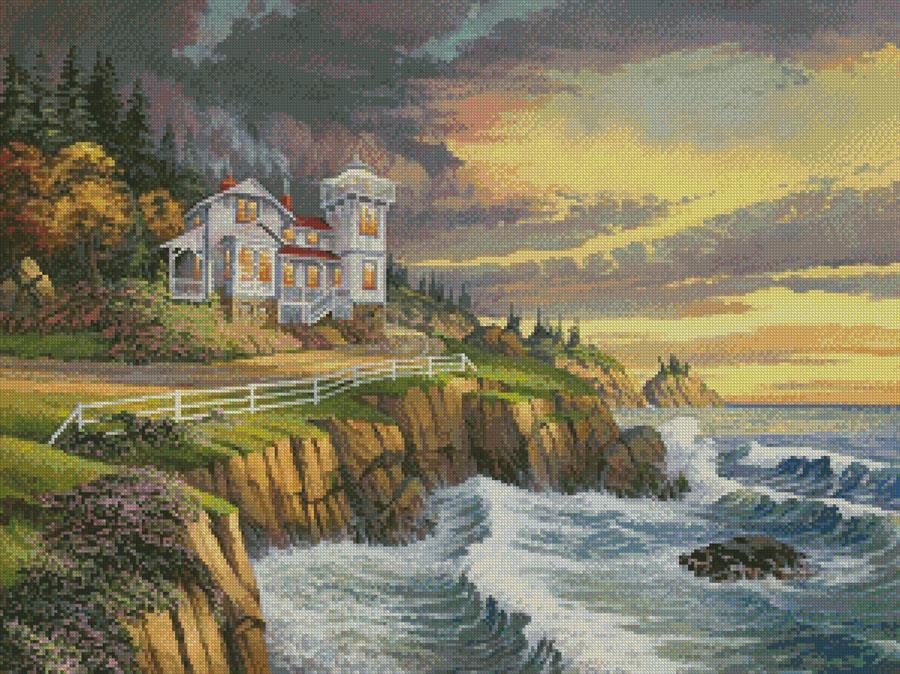 Hopkins Point Lighthouse - Artecy Cross Stitch