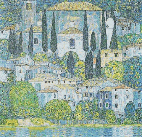 Church In Cassone - X Squared Cross Stitch