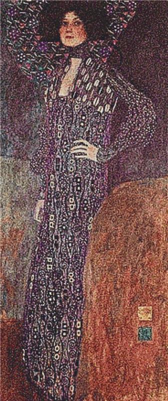 Portrait Of Emilie Flöge - X Squared Cross Stitch