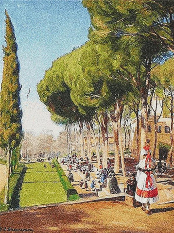 Summer Day In Villa Borghese - X Squared Cross Stitch