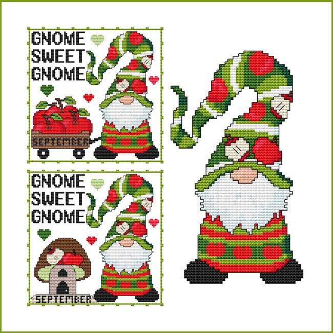 A Year Of Gnomes: September - Cross Stitch Wonders