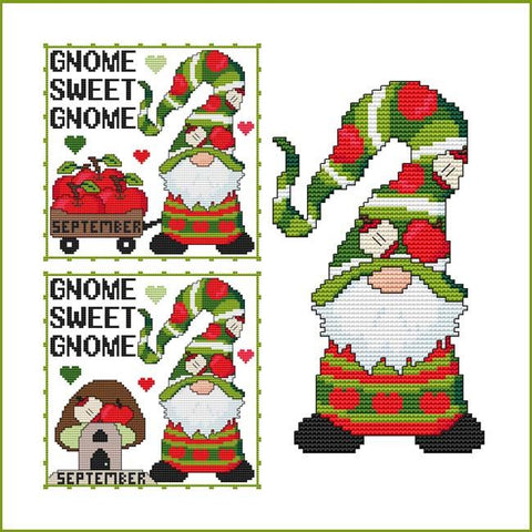 A Year Of Gnomes: September - Cross Stitch Wonders