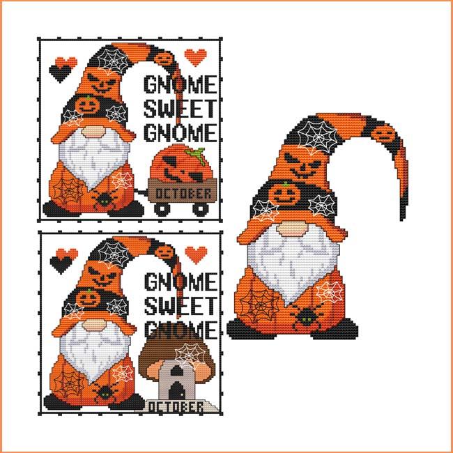 A Year Of Gnomes: October - Cross Stitch Wonders