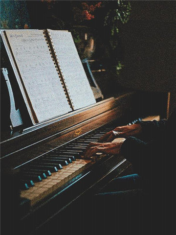 Playing The Piano - X Squared Cross Stitch