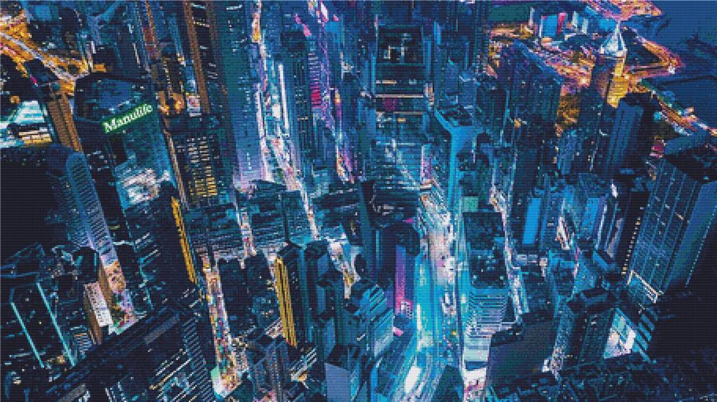 City Buildings - X Squared Cross Stitch