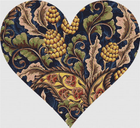 Victorian Heart - X Squared Cross Stitch