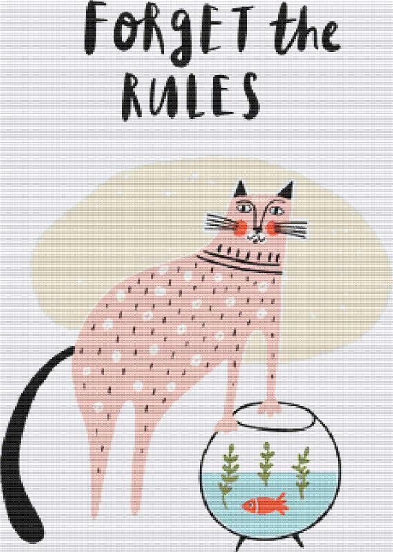 Forget The Rules - X Squared Cross Stitch