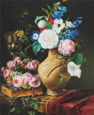 Stillleben Mit Blumen - X Squared Cross Stitch