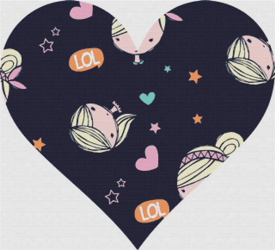 Tween Heart - X Squared Cross Stitch