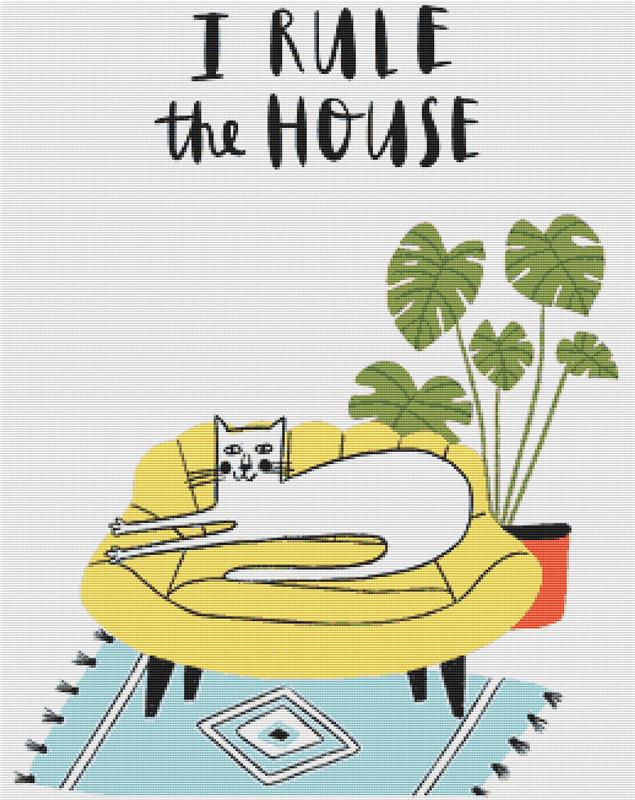 I Rule The House - X Squared Cross Stitch