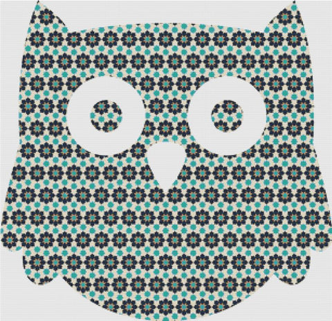 Geometric Floral Owl - X Squared Cross Stitch