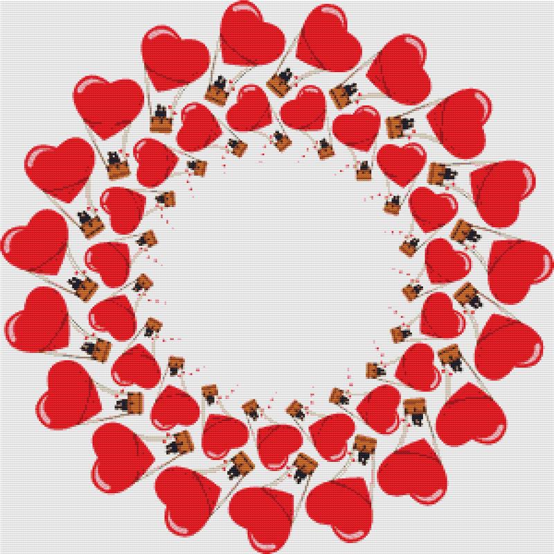 Romantic Frame - X Squared Cross Stitch